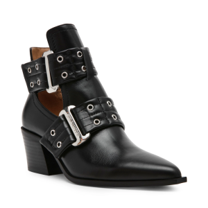 giustine black leather