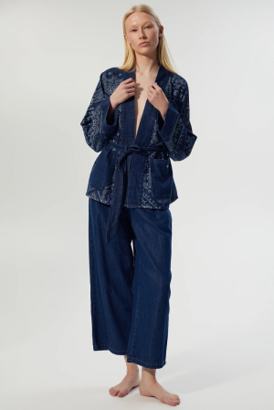 dark blue denim