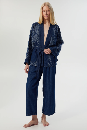 dark blue denim