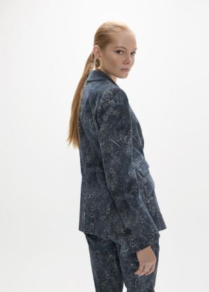 Blazer microvelours imprimé pa Azul Medio