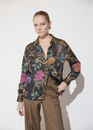 Chemise regular, animal print  MarronMulticolo