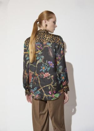 Chemise regular, animal print  MarronMulticolo