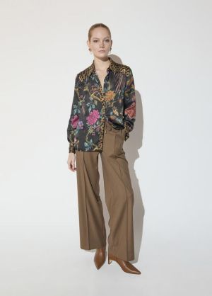 Chemise regular, animal print  MarronMulticolo