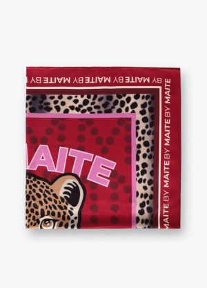 Foulard « tiger face by Maite  Rojo-Marron