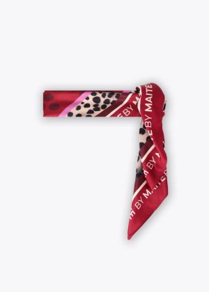 Foulard « tiger face by Maite  Rojo-Marron