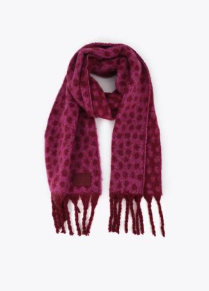 Écharpe réversible animal prin ROSA LILA